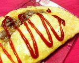 母の味☆メインおかずにひき肉入りオムレツ作り方5写真