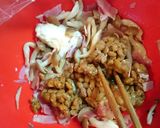 レンジで簡単☆しめじベーコン納豆のパスタ作り方4写真