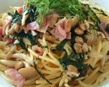 レンジで簡単☆しめじベーコン納豆のパスタ作り方6写真