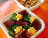 炊飯器で簡単☆カレーすし飯の鰻弁当作り方7写真