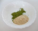 サクサクおいしい、碾茶入り抹茶トースト作り方2写真