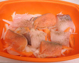 超簡単！きのこと魚のレンジ蒸し作り方4写真