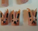 キャラ弁おかず☆ウインナーうさぎと人参?作り方3写真