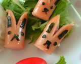 キャラ弁おかず☆ウインナーうさぎと人参?作り方4写真