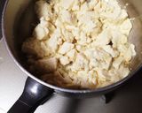 豆腐と小松菜の炒め味噌汁作り方1写真