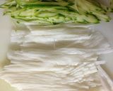 長芋・胡瓜のふわシャキ和え*梅ソース作り方1写真
