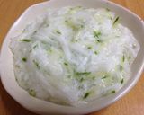 長芋・胡瓜のふわシャキ和え*梅ソース作り方2写真