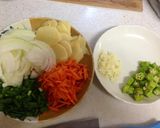 生姜たっぷり♪野菜のコクうまスープ麻婆丼作り方1写真