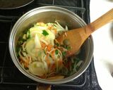 生姜たっぷり♪野菜のコクうまスープ麻婆丼作り方2写真