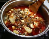 生姜たっぷり♪野菜のコクうまスープ麻婆丼作り方4写真