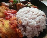 紫黒米『紫宝』の焼きカレー！オムレツ添え作り方5写真