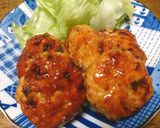 鶏つくねの甘辛照り焼き作り方4写真