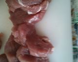 レストランの 豚肉のソテー オリーブ油で作り方1写真