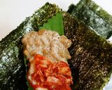 韓国風☆キムチ納豆巻き作り方3写真