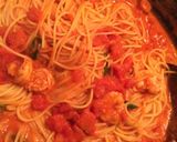 えびのトマトクリームパスタ作り方7写真