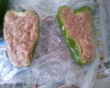 簡単 シンプル美味しい ピーマンの肉詰め作り方4写真