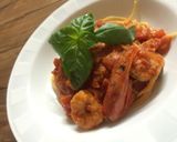 えびのトマトクリームパスタ作り方8写真