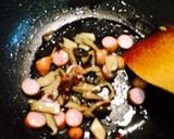 【10分】きのことウインナーの黒胡椒炒飯作り方2写真