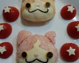 キャラ弁♬妖怪ウォッチ2色 ジバニャン 作り方5写真