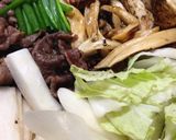 贅沢、絶品！松茸すき焼き作り方3写真