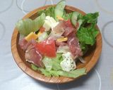 生ハムとチーズちーずcheeseサラダ作り方6写真