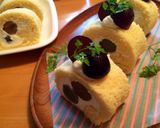 秋デザート❁ぶどう(巨峰)のロールケーキ作り方15写真