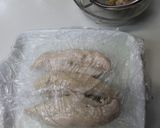 レンジで簡単❀ささ身と茗荷のゆかり和え❀作り方2写真