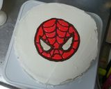 キャラ☆スパイダーマンケーキ作り方7写真