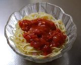 ホールトマトと大葉の冷製パスタ作り方11写真