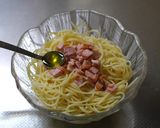 ホールトマトと大葉の冷製パスタ作り方10写真