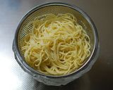 ホールトマトと大葉の冷製パスタ作り方9写真