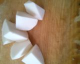 簡単 大根 里芋 油揚げの味噌汁作り方2写真