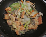 鮭のミルク味噌蒸しちゃんちゃん焼き風作り方4写真