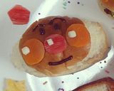 ロールパンでアンパンマンプレート作り方1写真