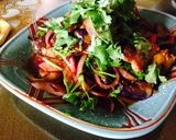 豚生姜with茄子　香菜乗っけ盛り作り方6写真