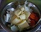 栄養のある離乳食ーかんたん野菜スープ作り方1写真