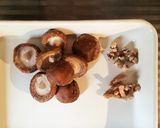 しいたけとこんにゃくのピリ辛煮作り方1写真
