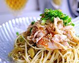 超シンプル！トマトと大葉で和風冷製パスタ作り方9写真