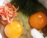 青のりと干しエビ入りの卵焼き作り方1写真