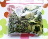 ミズ(山菜)の実(コブ)の昆布茶漬け♪作り方3写真