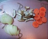 豆腐の卵とじ煮☆揚げ玉のせ♪作り方1写真