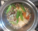 豆腐の卵とじ煮☆揚げ玉のせ♪作り方4写真