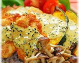 Cafe風♪ささみピカタとグリル野菜の丼作り方10写真