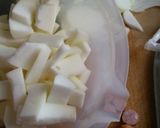 豆乳で作る＊夕顔のとろとろクリーム煮*作り方1写真