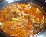 旨辛♪韓国のお鍋☆プデチゲ作り方6写真