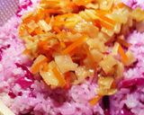 紫キャベツで★美味しいピンクのちらし寿司作り方4写真