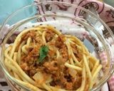 手作りソースでツナとトマトのパスタ作り方4写真