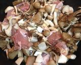 若鶏ときのこのアヒージョ丼作り方4写真