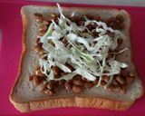 納豆チーズトースト作り方3写真
