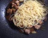 鶏肉と長ネギの和風パスタ作り方5写真